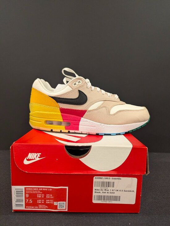 Nike Shoes - WMNS Nike Air Max 1 '87 - Sz 9W - Sanddrift/Black-Sail
